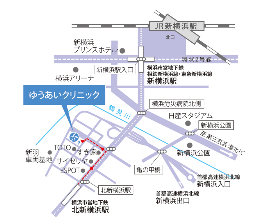 ゆうあいクリニック地図